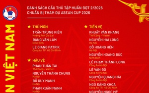 Vietnam national team assembles to prepare for the 2026 ASEAN Cup: Khoa Ngo and Tai Loc are included.
