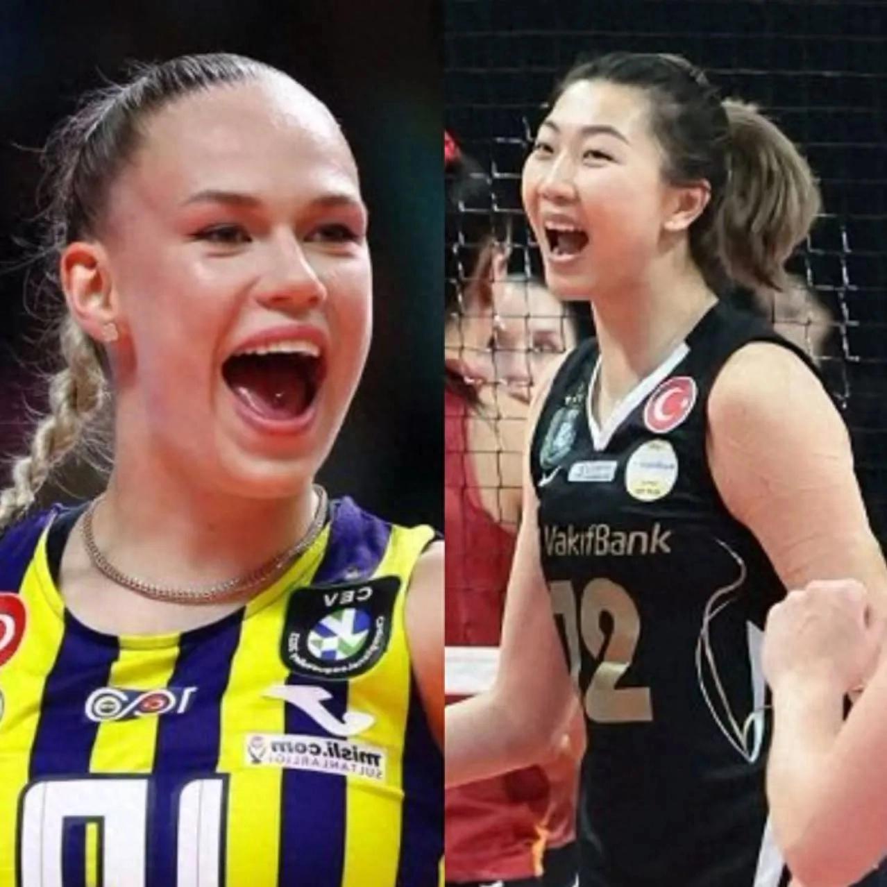 Women's volleyball Turkish Super League final: Yuan Xinyue substituted 7 points + blocked Xiao Caiwa, Wakifer defeated Fenerbahce 3-1