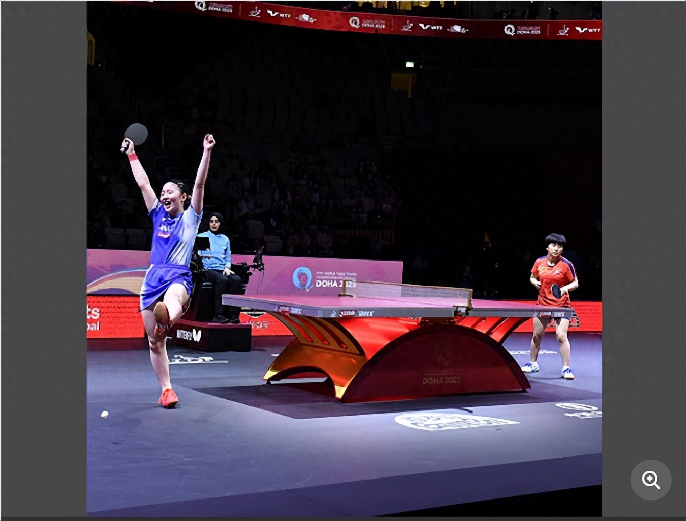 At the 2025 World Table Tennis Championships in Doha, the first sister of Japanese table tennis, Zhang Benmeihe, escaped from death, completed revenge and reached the top 16