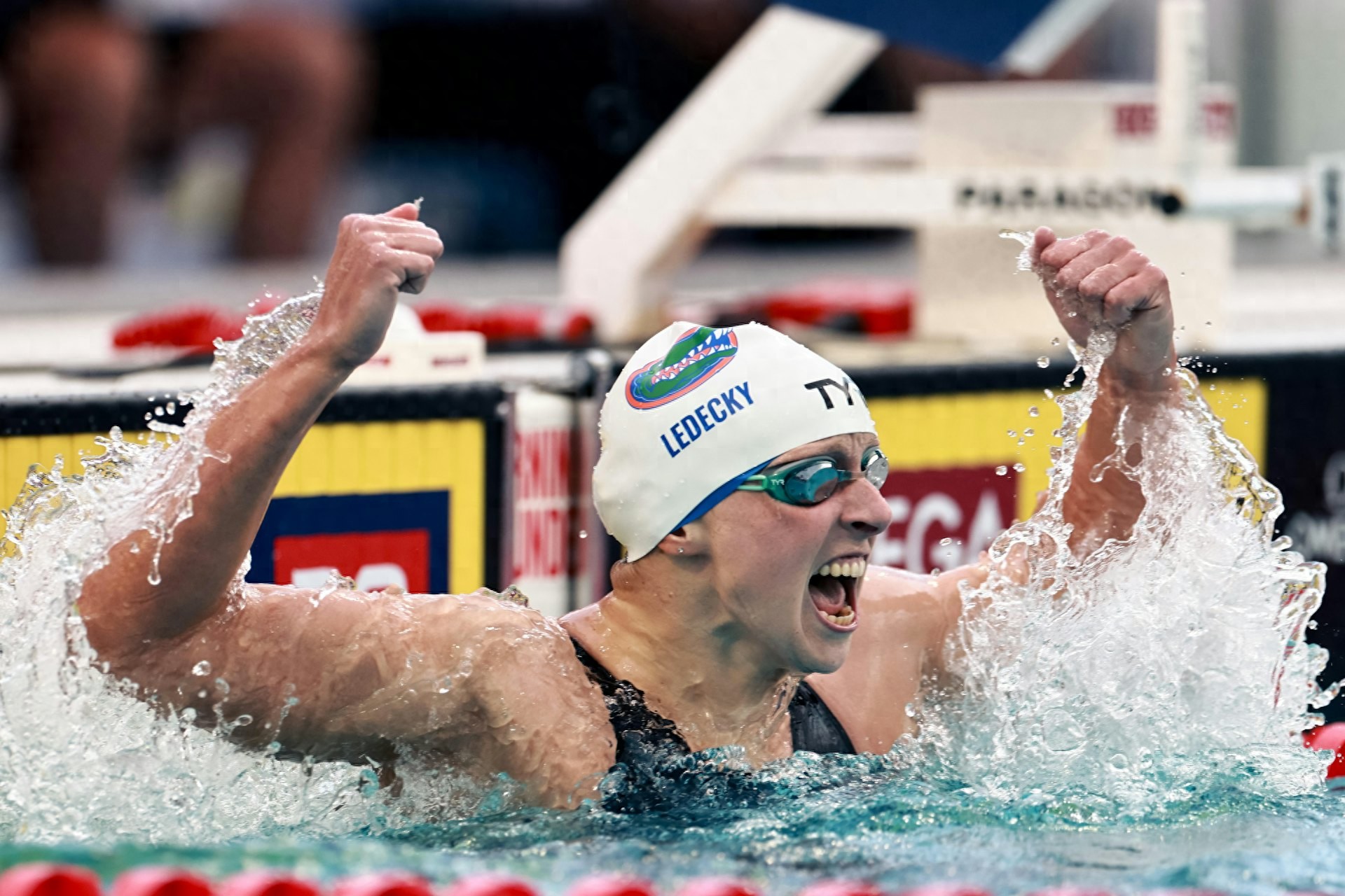 Ledecky has set a world record in the women's 800m freestyle for the first time in nine years, and is looking forward to competing at home in the 2028 Olympic Games
