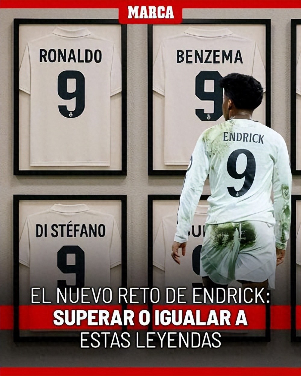 Wearing Real Madrid&#39;s number 9 jersey, Endrick has gone 5 months without playing and fears missing out on the World Cup; he is considering a loan move.