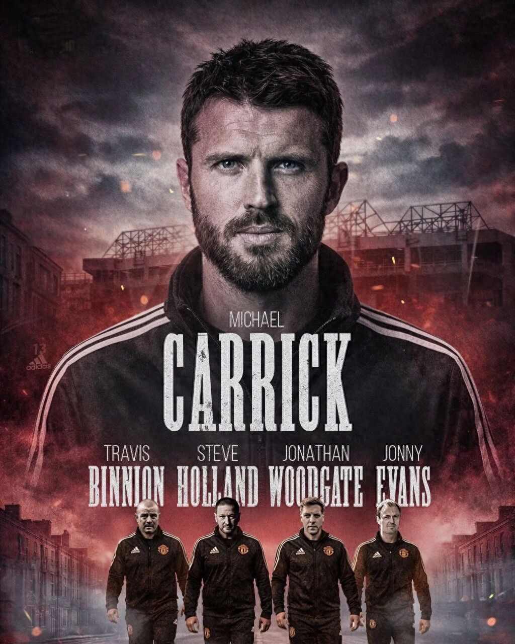 Manchester United officially announces Carrick as head coach, revealing the identities of the five coaching staff! The new manager unveils tactical plans.