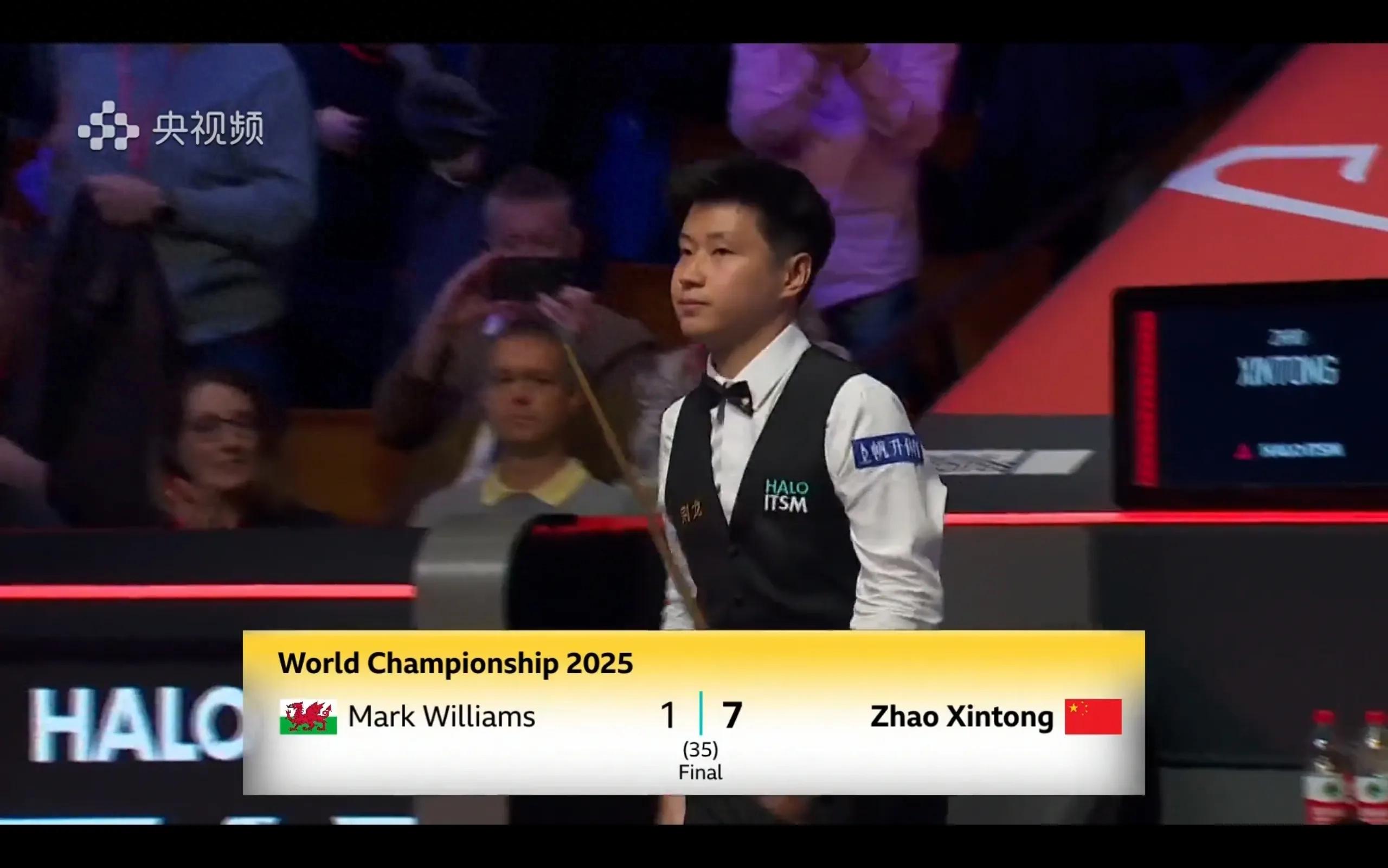The latest report of the Snooker World Championship Zhao Xintong 7-1 Williams in the first stage of the final Appendix of the final schedule