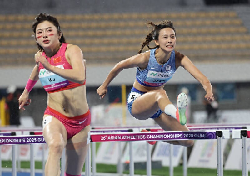 2025 Track and Field Asian Championships "Hurdle Sweetheart" Zhang Boya faced two masters and finally finished sixth
