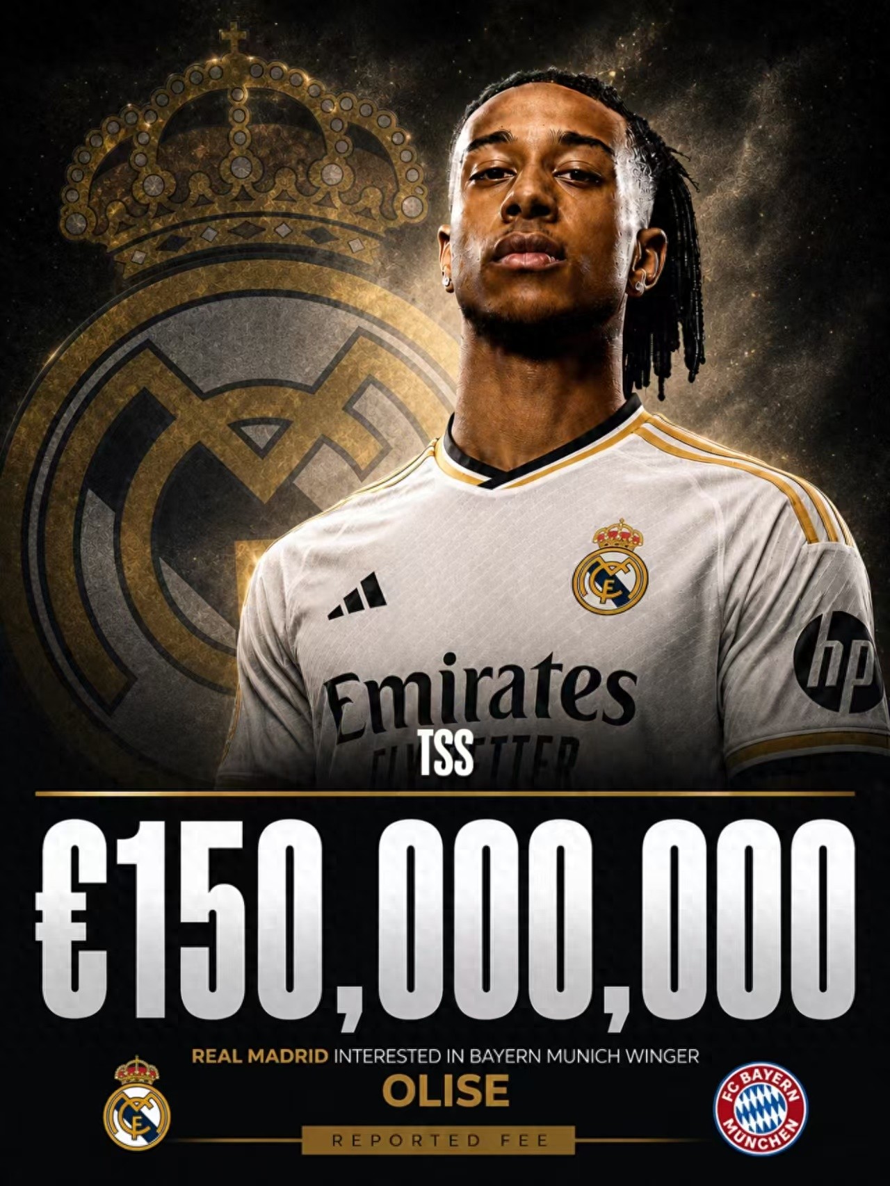 Florentino Perez acknowledges his mistakes and is taking corrective action. Romano confirms a €150 million bid for Olise, as Real Madrid aims to build a balanced two-wing attack.