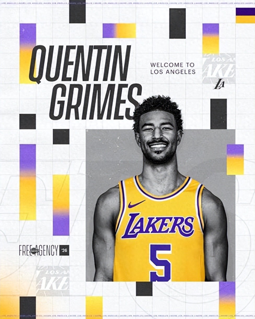 4 years, $60 million! Lakers officially announce signing of Grimes, will wear No. 5 jersey in new season