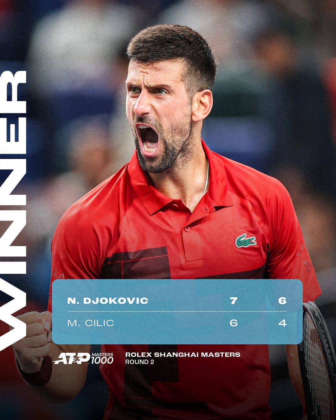 Djokovic: The humidity in Shanghai is unbelievably intense; my laundry expenses this week will be quite high!