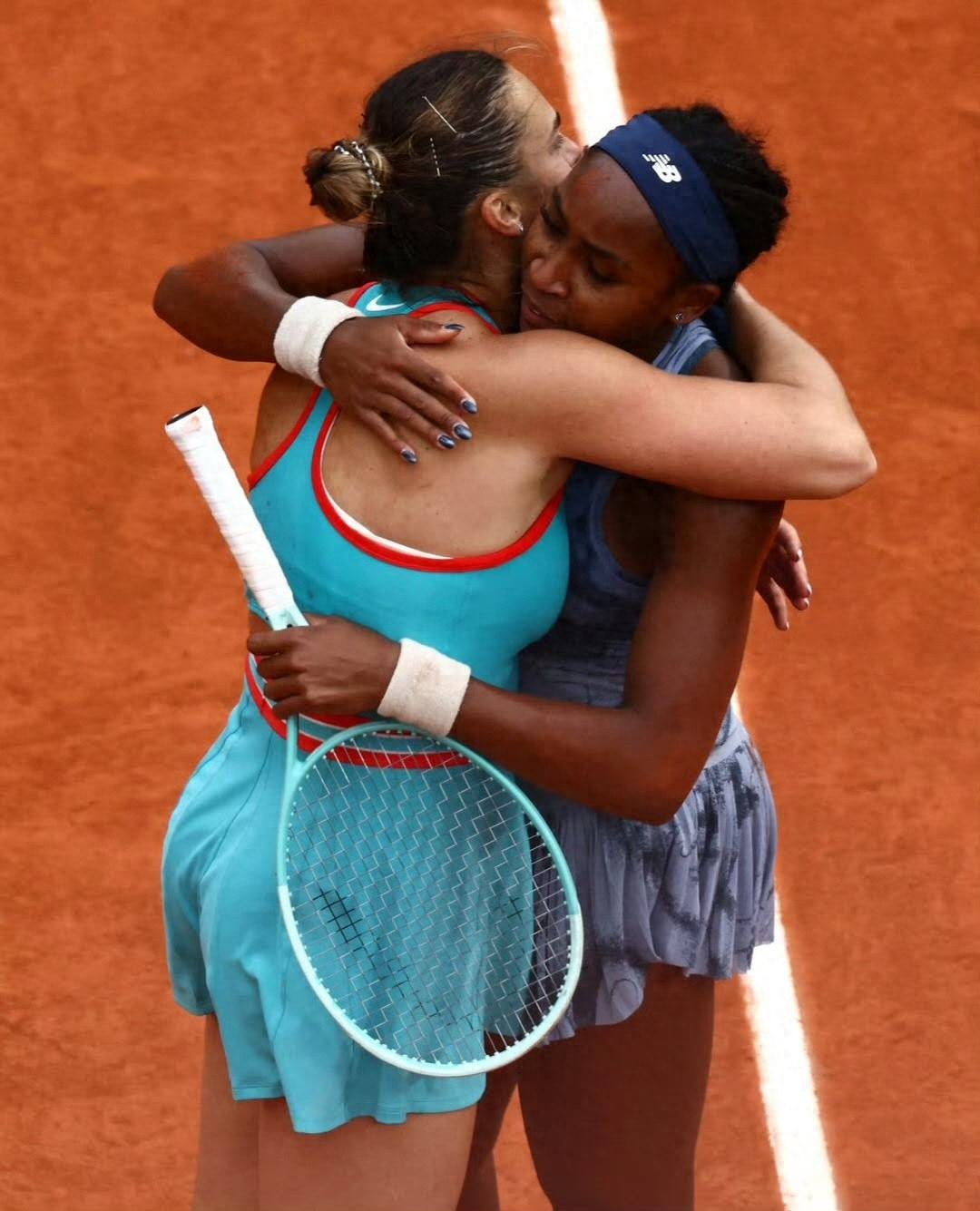 A war of words broke out between the French Open champions and runners-up, Saba: If the stockings beat me, they will definitely win her in the final