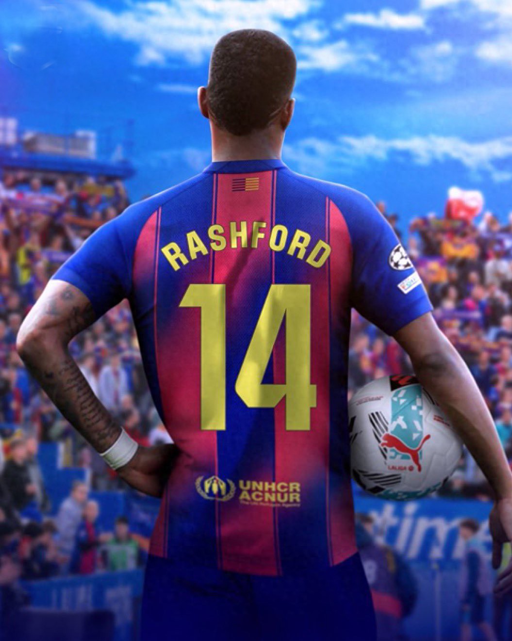 Manchester United warns Barcelona not to lower Rashford’s price; worst case he returns wearing number 14! Valued at €30 million for one player