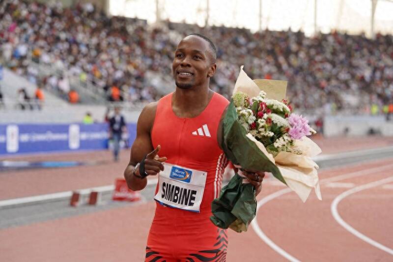 South African Scud Akani Simbin is in amazing form, winning gold in the men's 100m in three consecutive Diamond League games