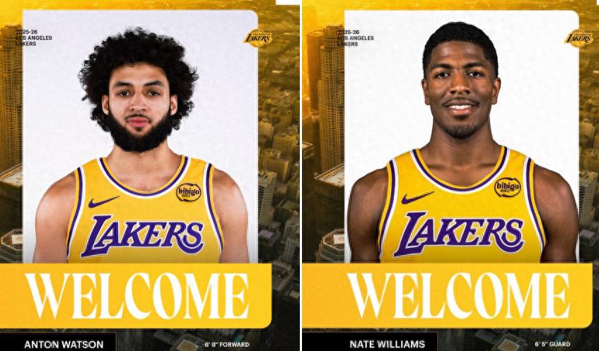 New faces have arrived! Lakers announce two signings and two waivers: Former Rockets player Nate Williams joins the Purple and Gold training camp.