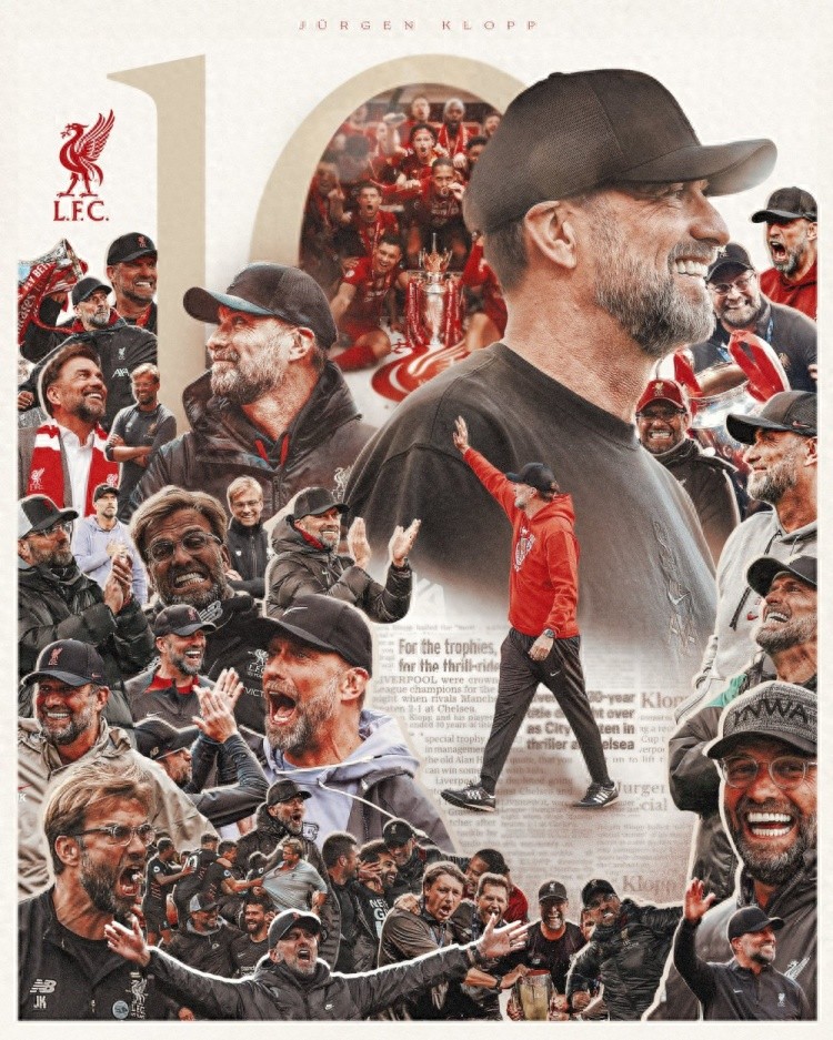 Klopp&#39;s 10th Anniversary as Liverpool Manager: Leading the Team to Their First Ever Premier League Title and Sixth Champions League Trophy