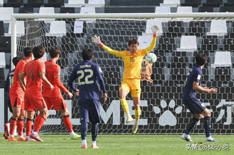 The U23 Chinese national football team has reached the quarterfinals of the Asian Cup for the first time, with the goalkeeper receiving the highest rating, and the knockout stage opponent confirmed.