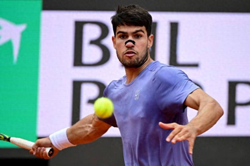 Alcaraz has reached the quarterfinals of the Rome Masters for the first time and is about to face Draper