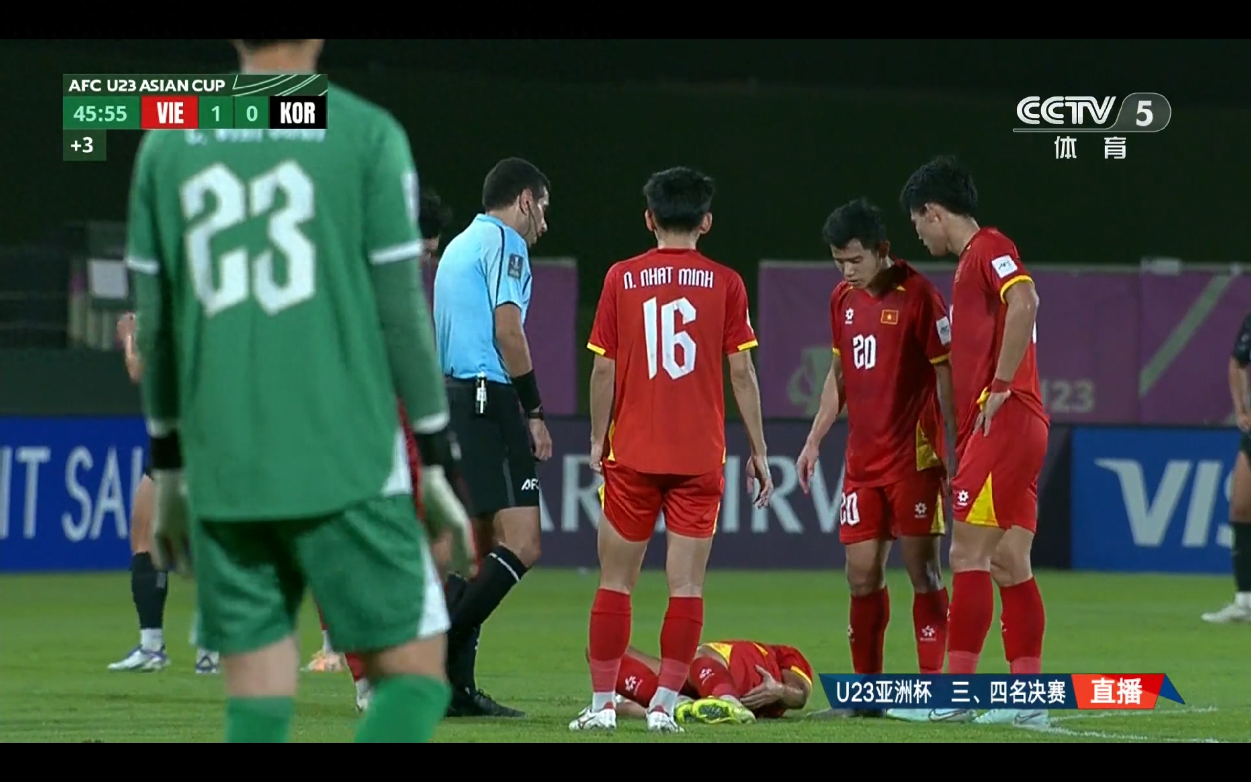 Latest update from the U23 Asian Cup: Vietnam leads South Korea 1-0 at halftime. Could Vietnam actually beat South Korea?
