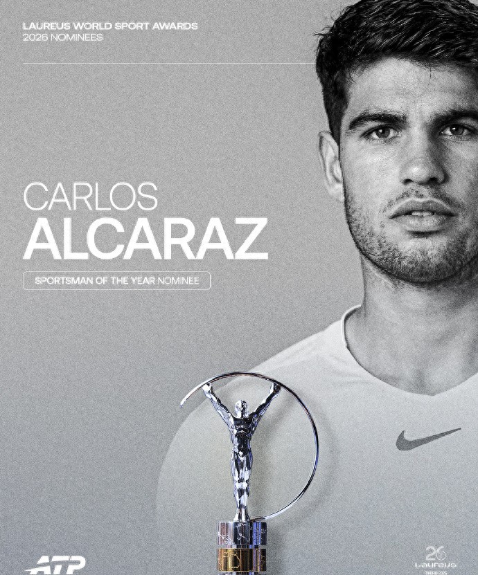 The 2026 Laureus Award nominations have been announced, with five tennis players making the list!