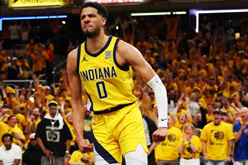 Competing with Westbrook and Johnson, Haliburton set a record in the NBA playoffs