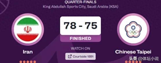 The Asian Cup&#39;s dramatic storyline: trailing by 21 points, losing in the final minute, Taiwan is eliminated while Iran creates a miracle.