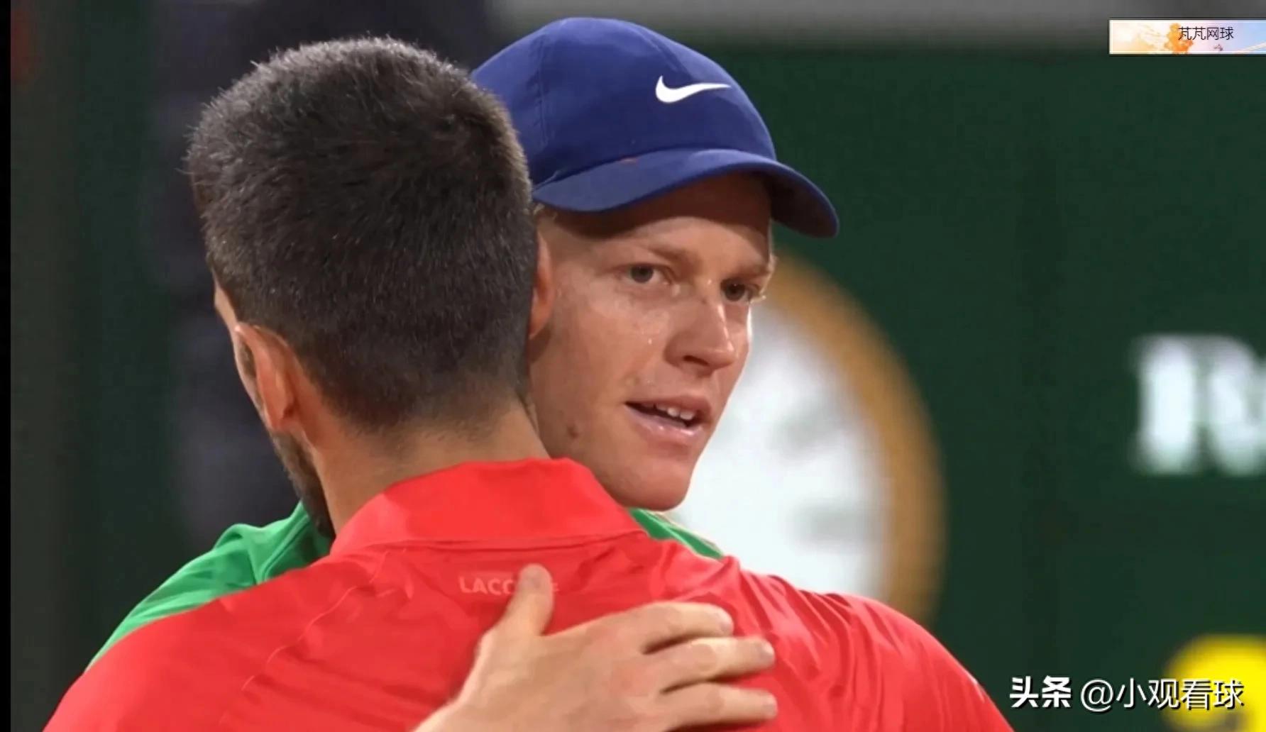 Andy Roddick said Sinner was the first player to go toe-to-toe against Djokovic and win