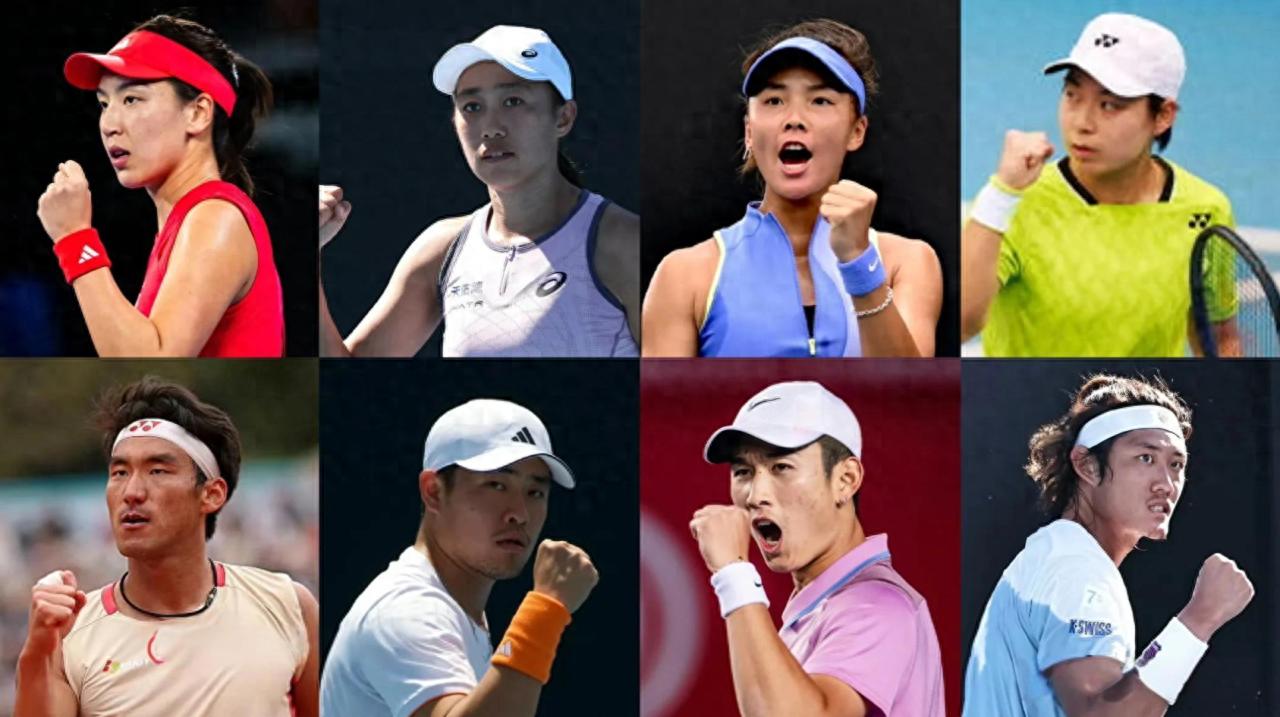 The Australian Open's Chinese main draw team is set with eight players; among the four women, Wang Xinyu is the luckiest, while the men's F4 must rely on themselves.
