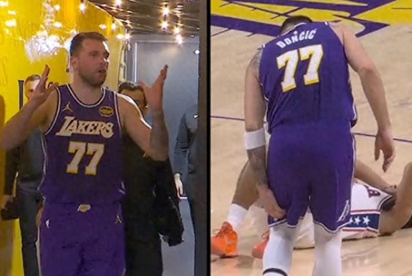 Luka Doncic's hamstring injury is not serious! He is likely to miss tomorrow's game against the Warriors, with experts predicting a 1-2 week rest period.