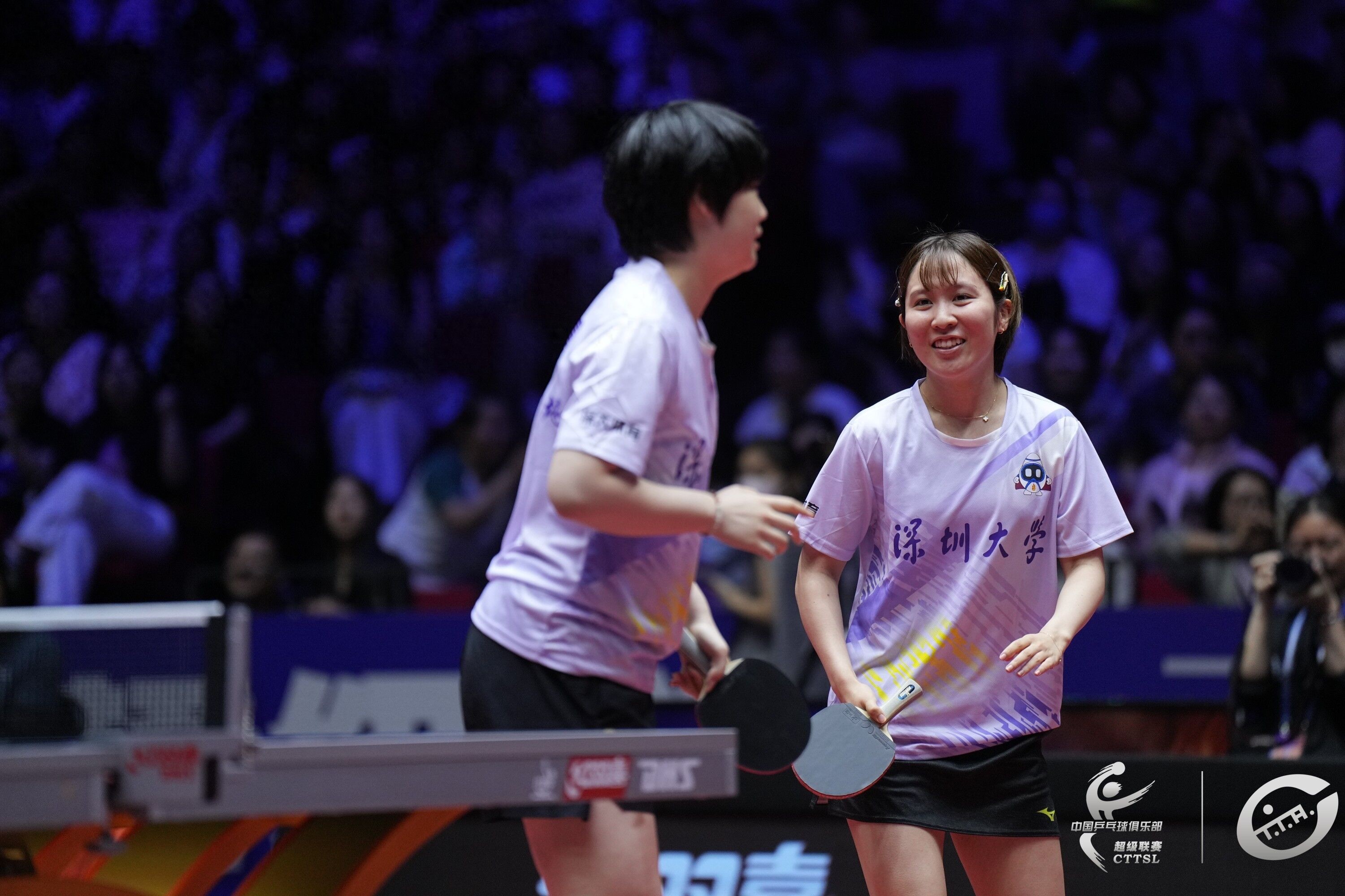 Miu Hirano partnered with Kuaiman to start the new season for Shenzhen University, and teammate Sun Yingsha was full of praise
