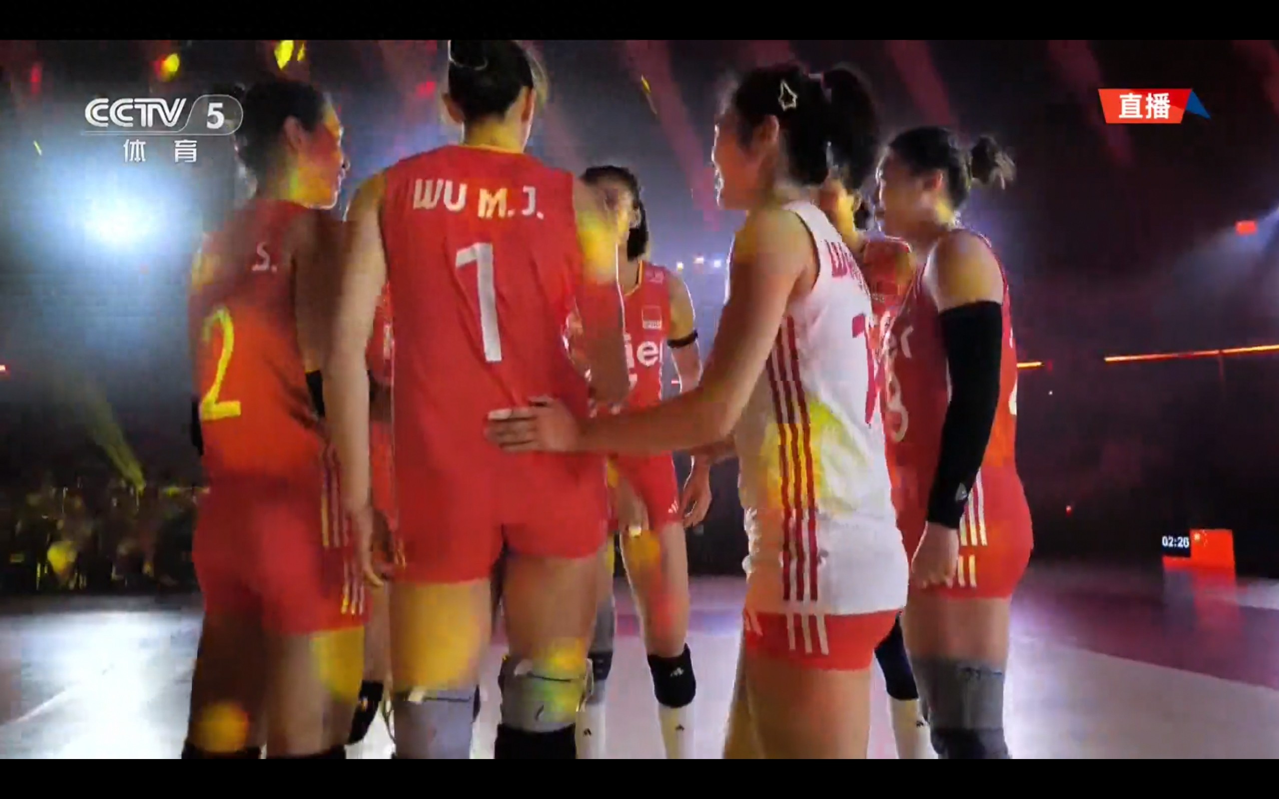 The women&#39;s volleyball World Championship Round of 16 match between China and France is currently being broadcast live.