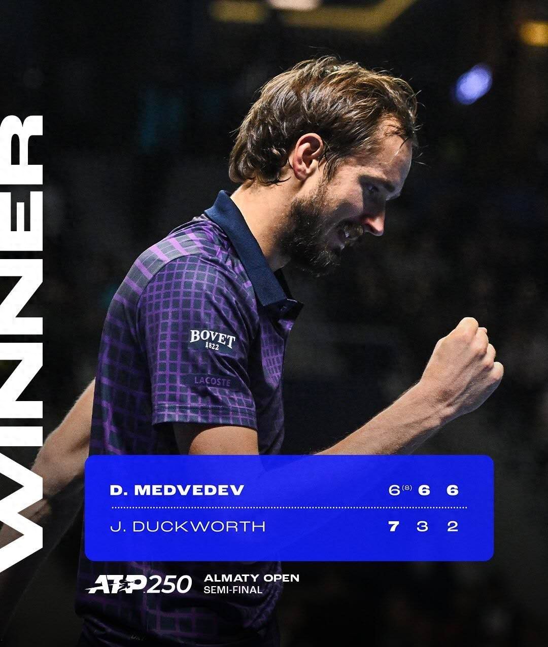 Medvedev overturns the dark horse to reach the final for the second time this season; could this be the end of his 29-month title drought?