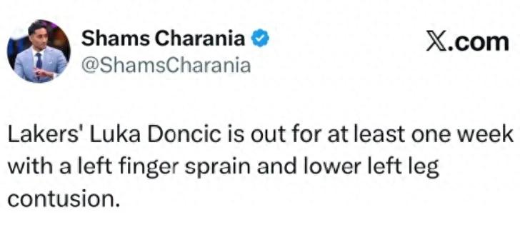 Sudden injury! Farewell, Doncic! The superstar who scored 92 points in two games is out.