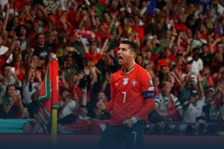Ramos was ineffective as Ronaldo started and scored twice in 78 minutes &amp; with 41 World Cup qualifying goals, Portugal conceded a late equalizer after he was substituted.