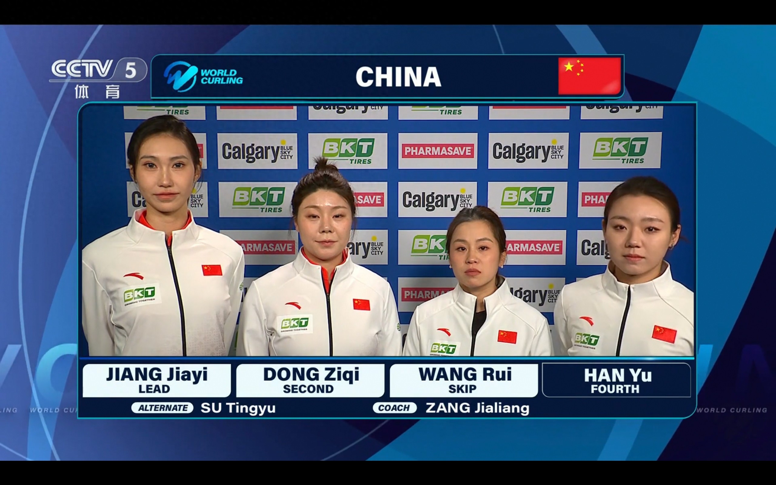 Live broadcast of the Women's Curling World Championship: China vs Australia