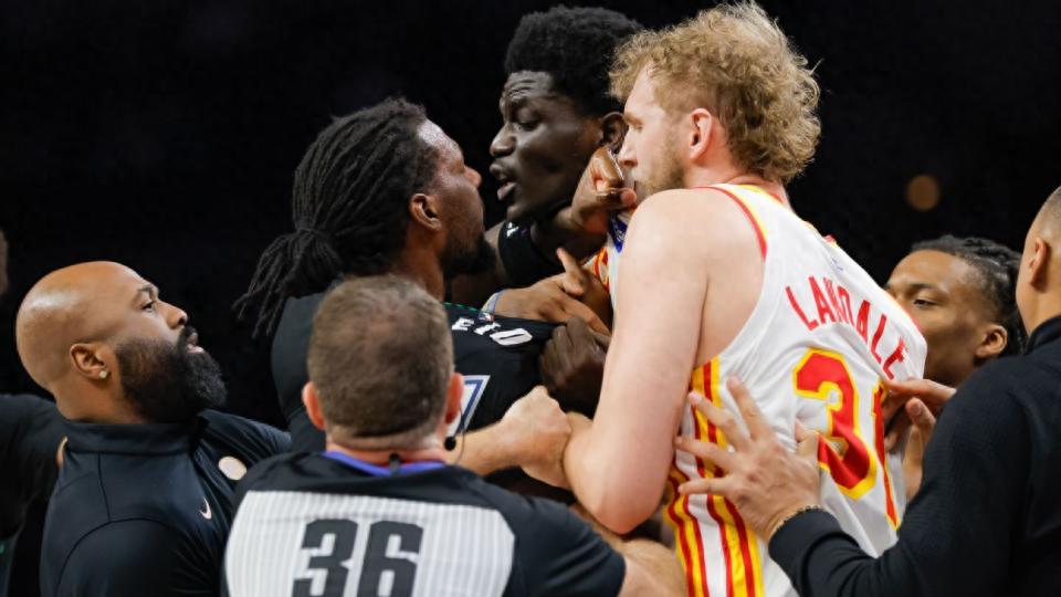 The NBA officially announced fines: Reid and Gueye each fined $35,000 for an on-court altercation.