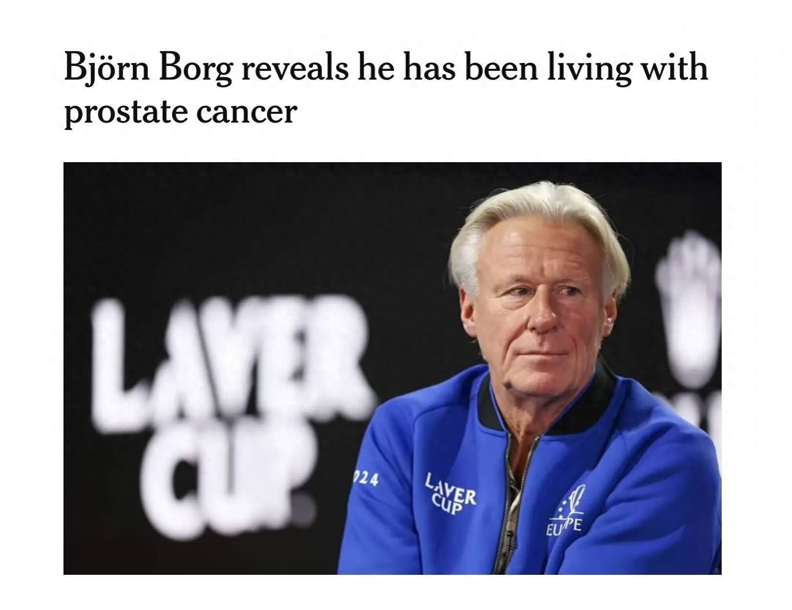 Tennis legend Björn Borg reveals his battle with cancer, Sabalenka vows to beat Kyrgios badly