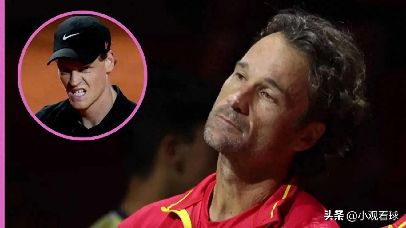 Carlos Moya has denied coaching Jennick Sinner