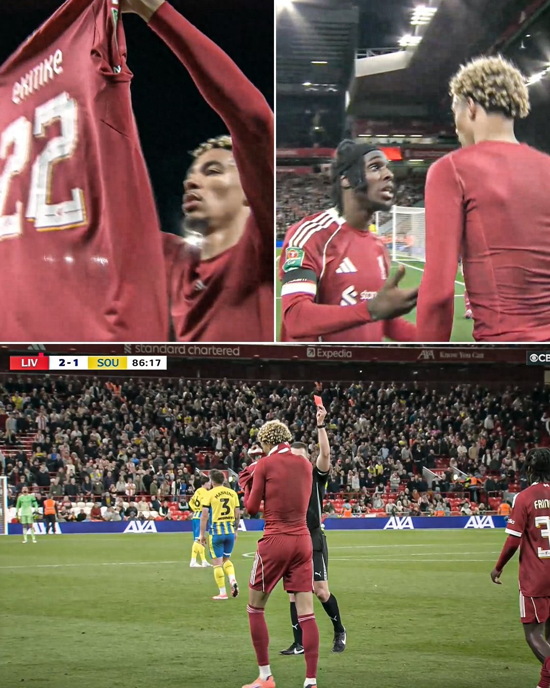 Ekitić has gone 3 games without goals or assists since being sent off, as Liverpool suffers a fourth consecutive defeat; the biggest issue is the reluctance to bench Salah.