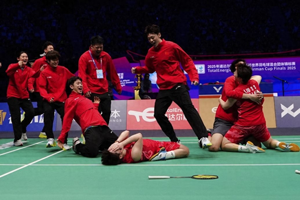 Liu Shengshu/Tan Ning, the hero of the 2025 Su Cup, cried after the game, and was very happy to contribute a point to the team