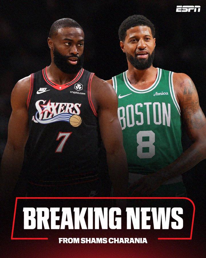 Breaking! Celtics and 76ers agree to a 1-for-5 trade: Brown and George swap teams