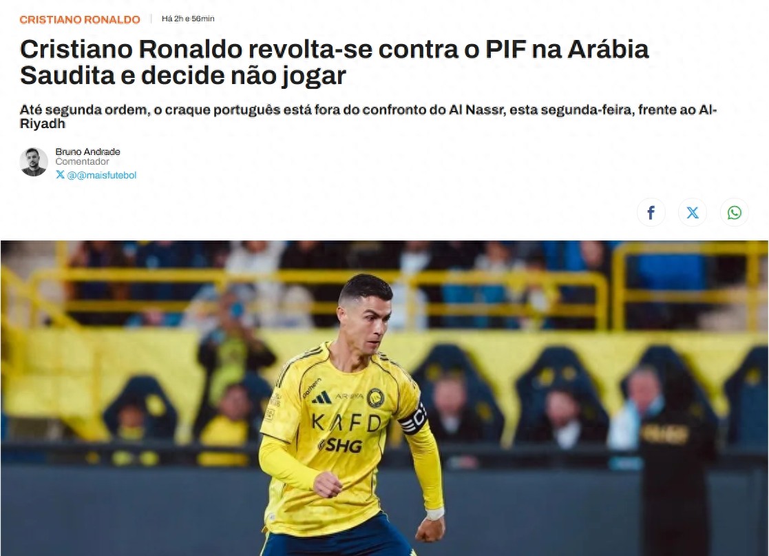 Cristiano Ronaldo is unhappy with PIF and plans to boycott, triggered by Benzema, making the Saudi Pro League title race uncertain.
