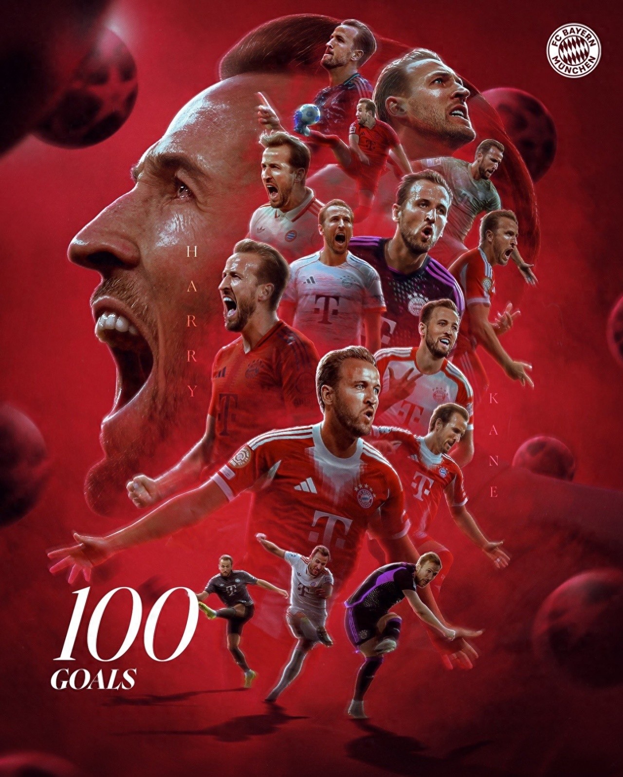 Incredibly efficient! Kane reached 100 goals for Bayern in just 104 games, surpassing Ronaldo &amp; Haaland&#39;s 105 games for 100 goals.