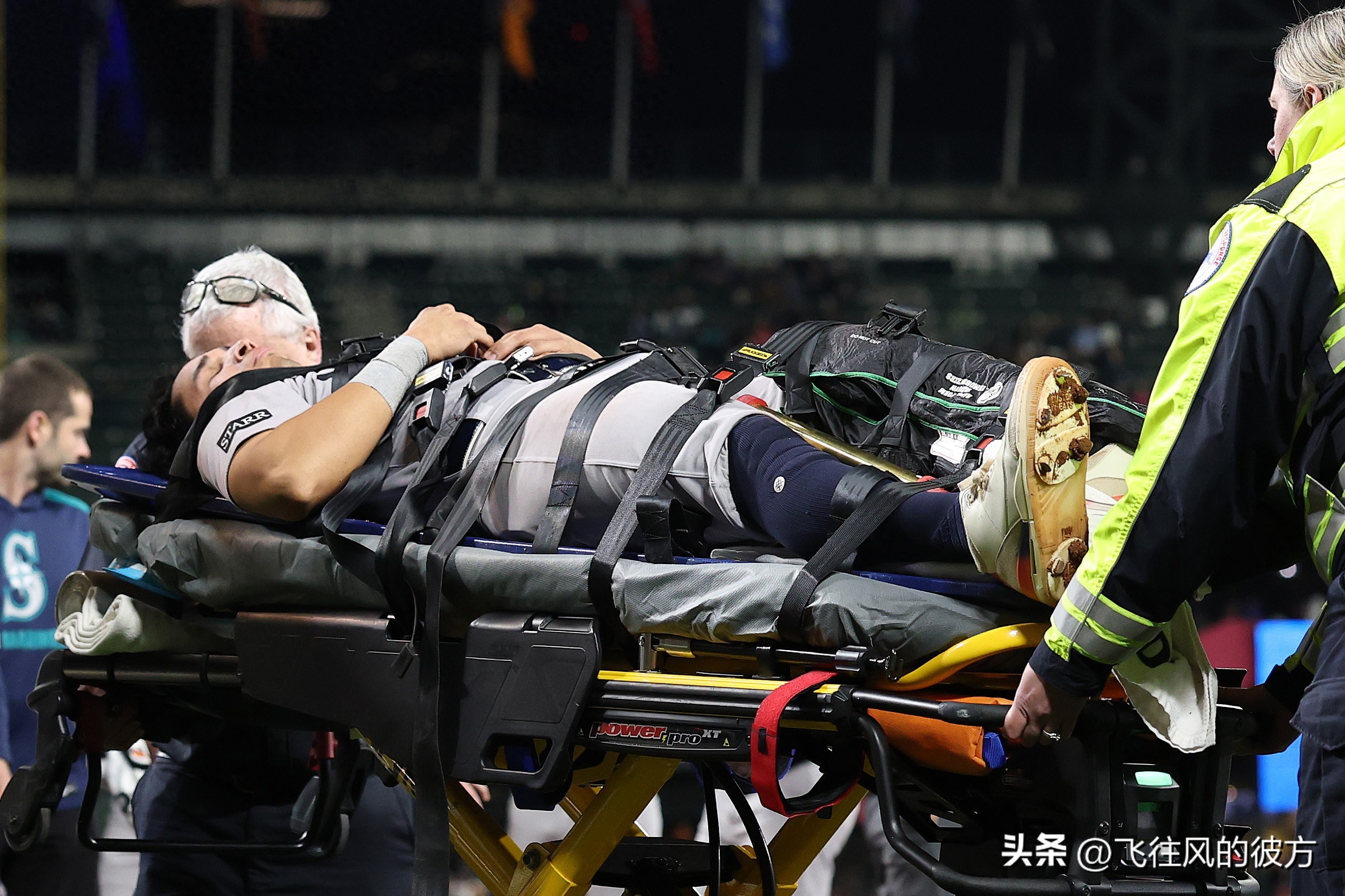 Yankees third baseman Osvaldo Cabrera suffered a terrifying leg injury on home plate and was rushed to the hospital by ambulance