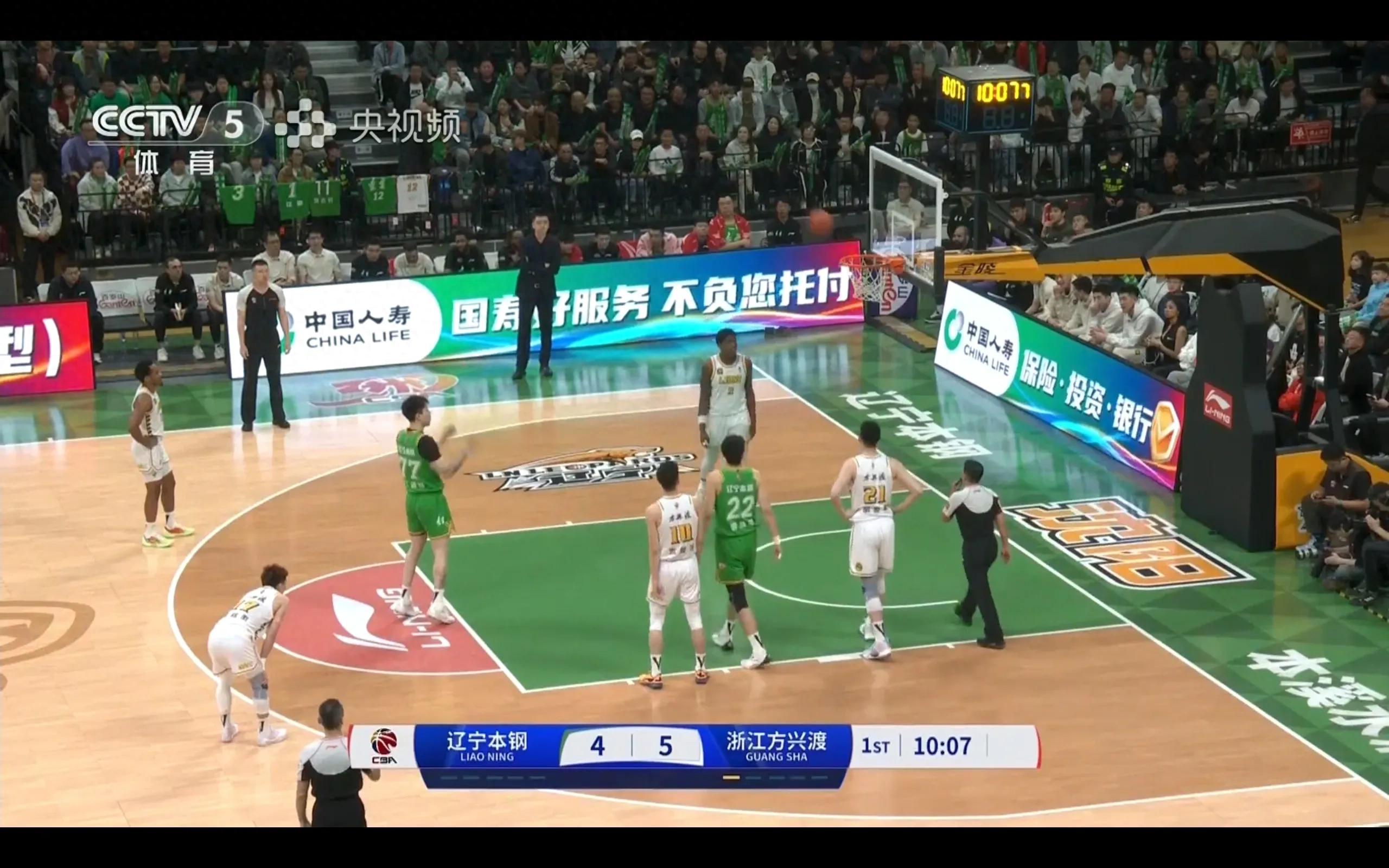 CBA playoffs semifinals G3 Liaoning Bengang VS Zhejiang Fangxingdu are being broadcast live