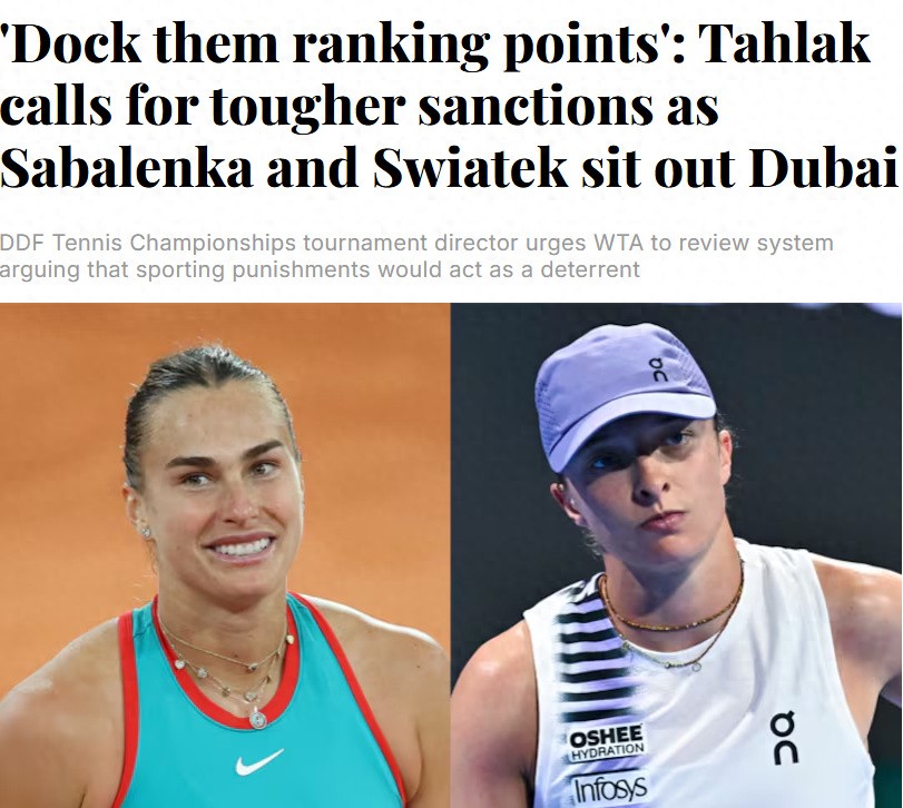 Kafelnikov speaks out in support of the Dubai tournament director amid the wave of withdrawals at the WTA1000 Dubai event.