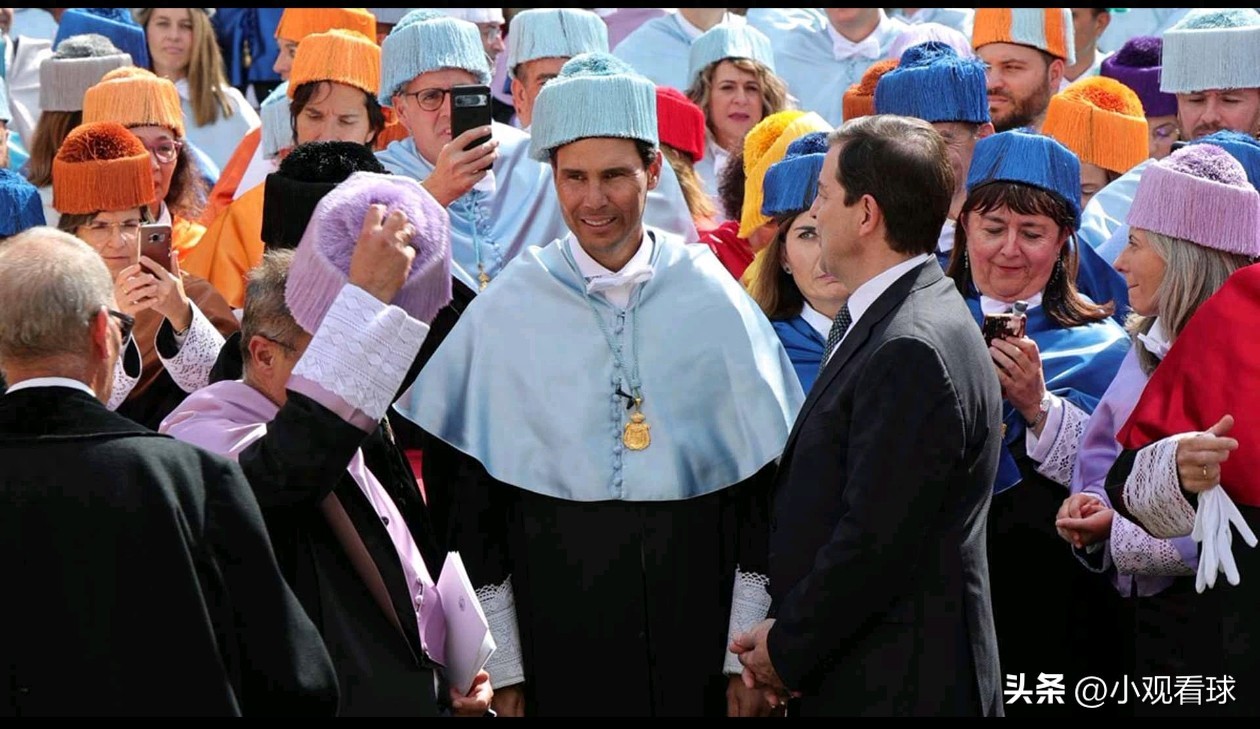 Nadal receives an honorary doctorate from the University of Salamanca, becoming the first athlete to earn this distinction at the institution.