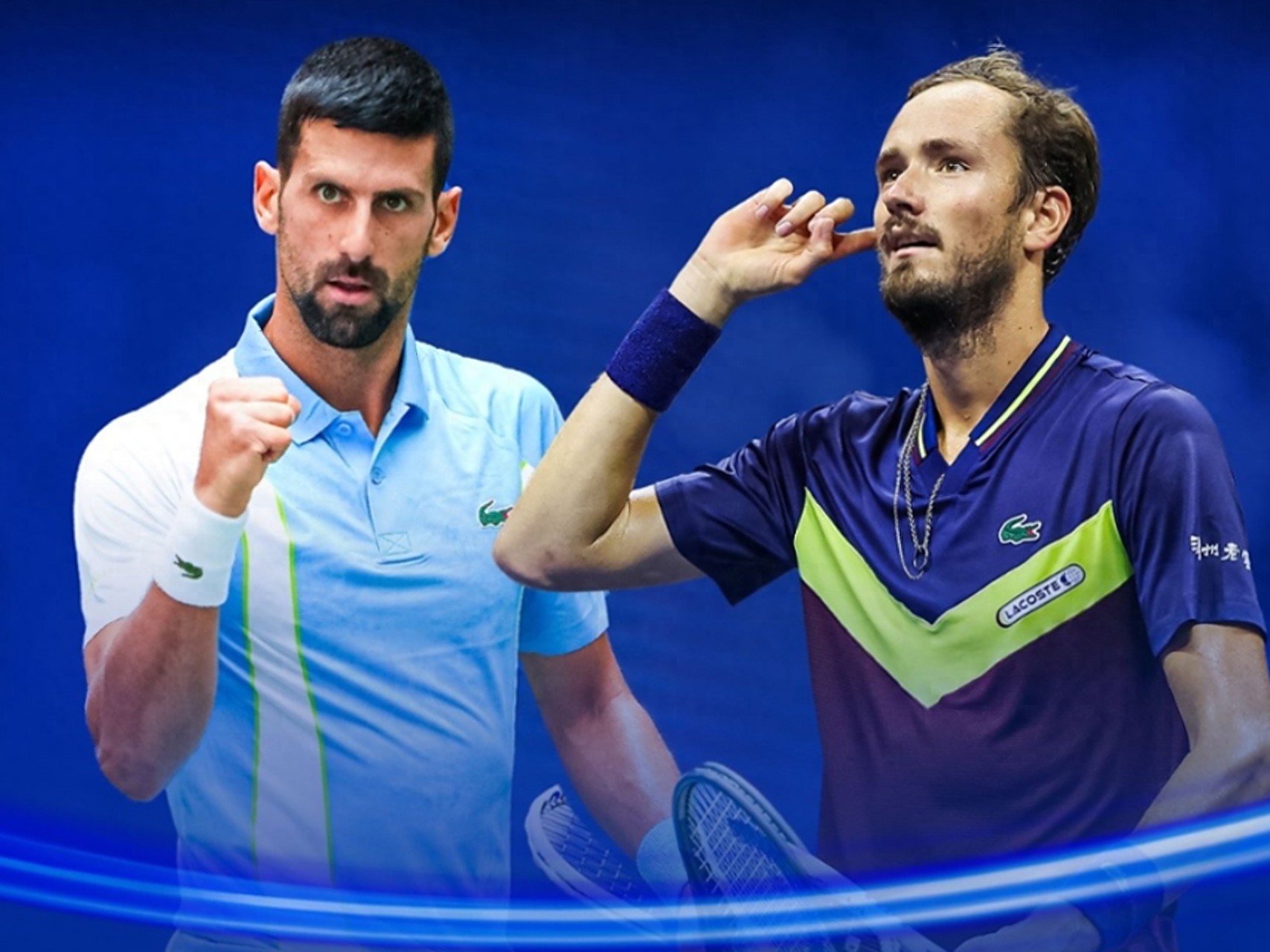 Djokovic was warned at the start for refusing to be upset; Medvedev, angry after being eliminated by Bonzi for the third time, smashed his racket in fury.