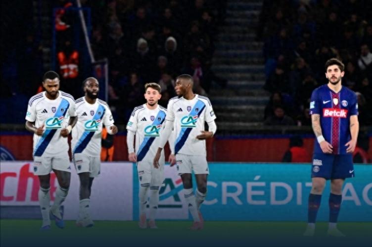Paris Saint-Germain experiences surprising upsets several times each year, losing 0-1 at home to Paris FC and exiting the French Cup in the round of 32.