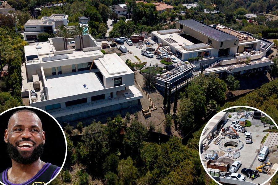 James' luxury mansion is nearing completion! Latest photos reveal: He bought the land for $37 million six years ago.