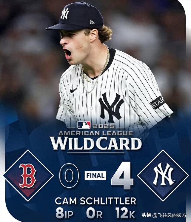 Rookie Schlittler strikes out 12 over 8 scoreless innings as Yankees defeat Red Sox to advance to the Division Series