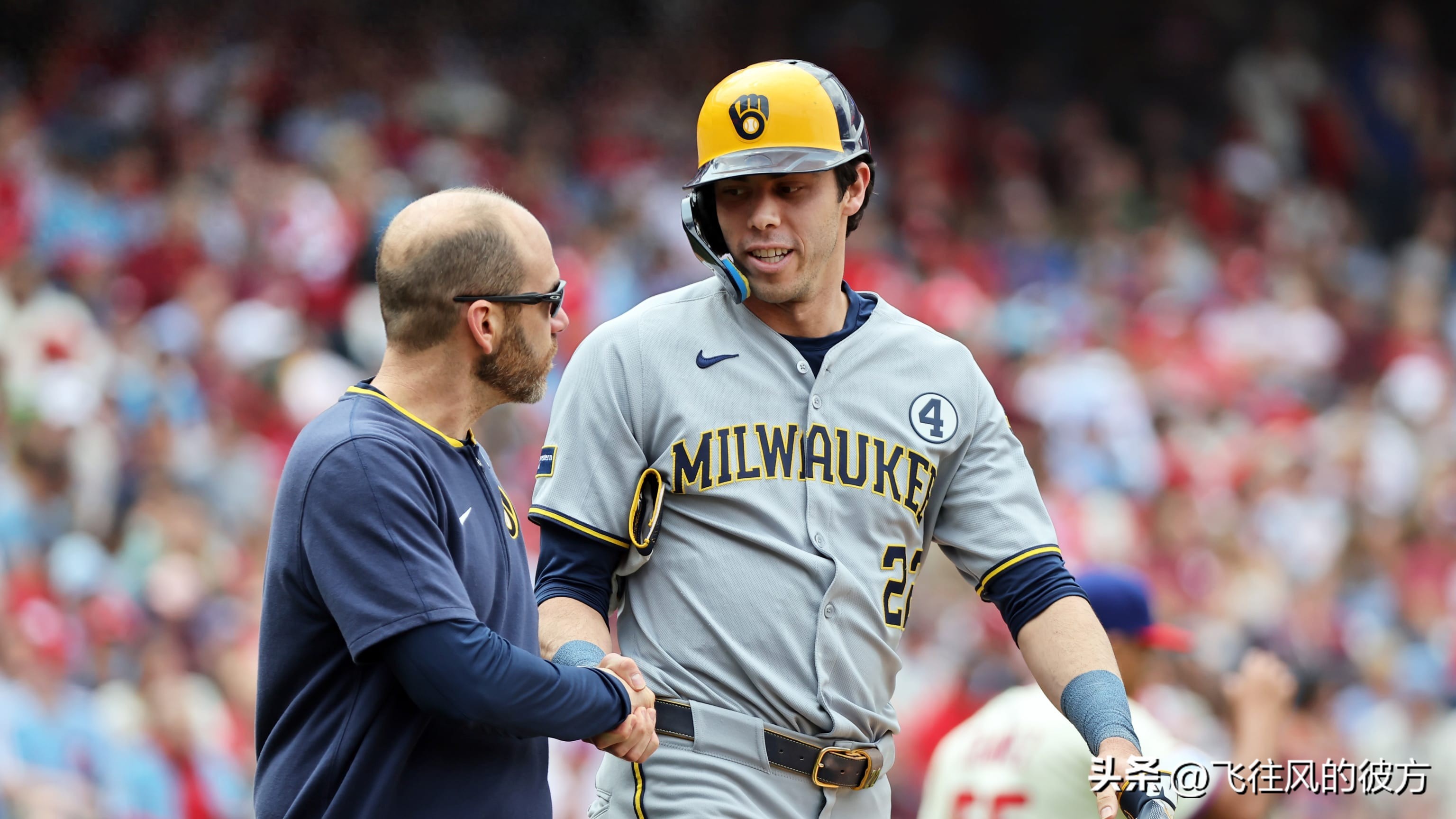 Milwaukee brewer, former League of Nations MVP Jelich suffered a contusion on his right hand, and his daily X-ray was negative