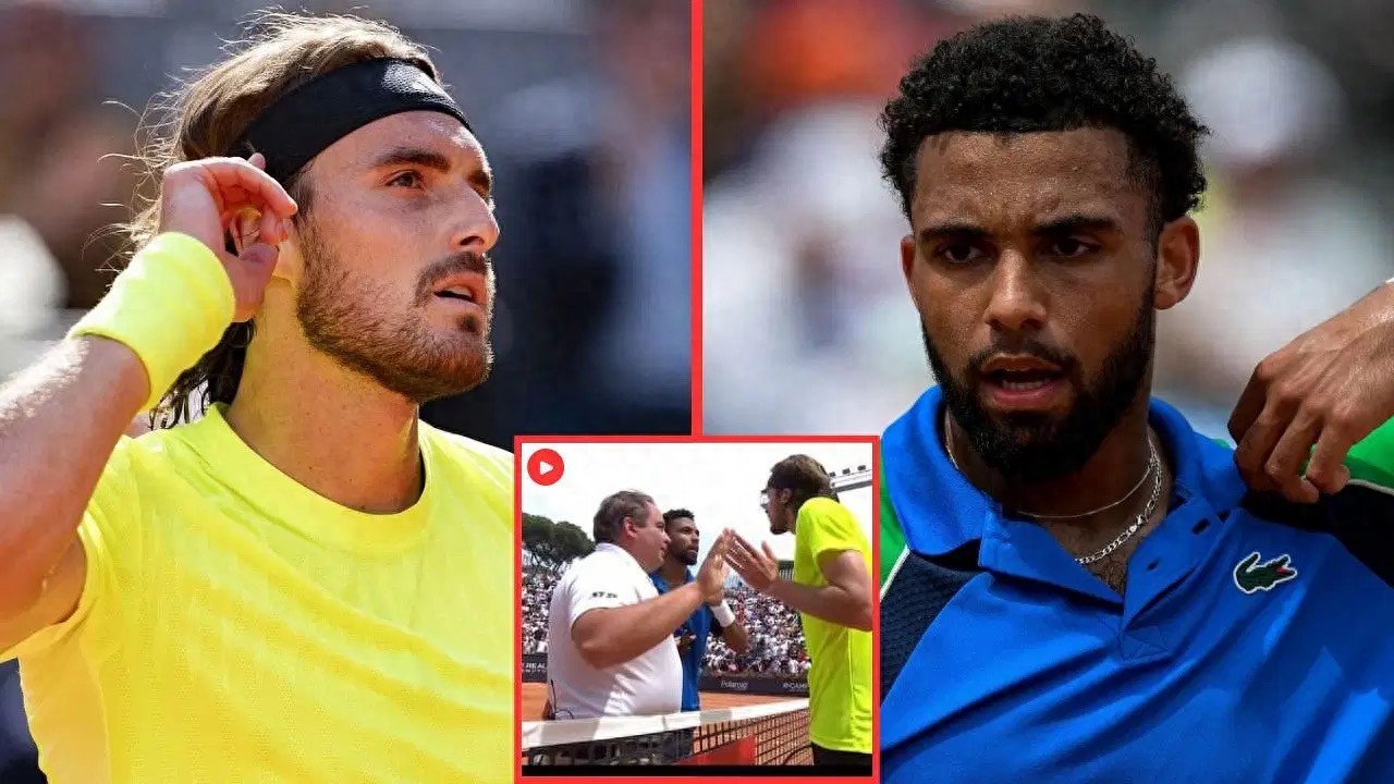 The two male players of the Rome Masters had a heated argument, and the referee had to go down to the pitch to fight