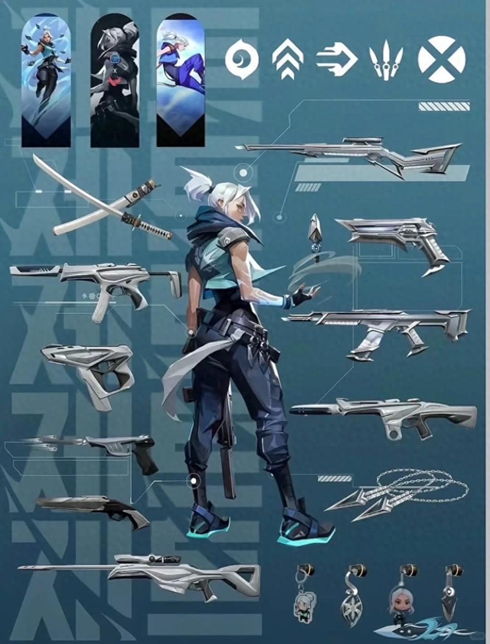 Some soul color combinations for exclusive Valorant hero skins!